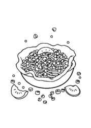 Mexican Food Coloring Book 13039709 (12 Coloring Pages)