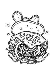 Mexican Food Coloring Book 676CF53D (12 Coloring Pages)