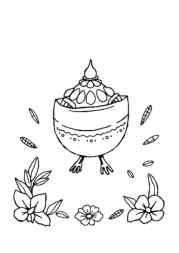 Mexican Food Coloring Book 6760102E (12 Coloring Pages)