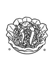 Mexican Food Coloring Book AEFD831E (12 Coloring Pages)