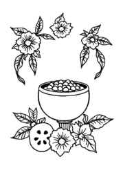Mexican Food Coloring Book AEFD831E (12 Coloring Pages)