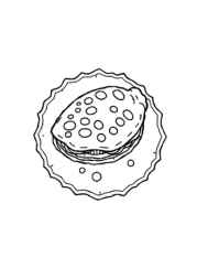 Mexican Food Coloring Book AEFD831E (12 Coloring Pages)