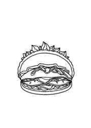 Mexican Food Coloring Book BE009DAB (12 Coloring Pages)