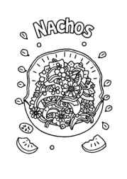 Mexican Food Coloring Book BE009DAB (12 Coloring Pages)