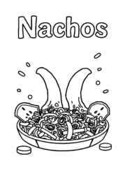 Mexican Food Coloring Book D538D943 (12 Coloring Pages)