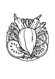 Mexican Food Coloring Book D538D943 (12 Coloring Pages)