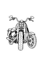 Motorcycles Coloring Book 12084569 (12 Coloring Pages)