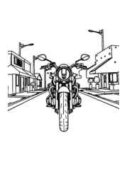 Motorcycles Coloring Book 12084569 (12 Coloring Pages)