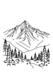 Mountain House Coloring Book 195A9285 (12 Coloring Pages)