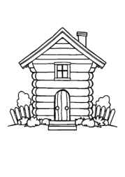 Mountain House Coloring Book 195A9285 (12 Coloring Pages)