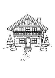 Mountain House Coloring Book 195A9285 (12 Coloring Pages)