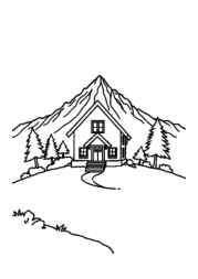 Mountain House Coloring Book A4200989 (12 Coloring Pages)