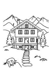 Mountain House Coloring Book A4200989 (12 Coloring Pages)