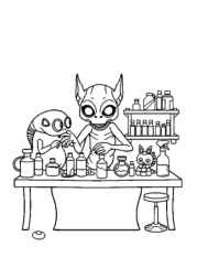 Mutants Coloring Book 392886EA (12 Coloring Pages)