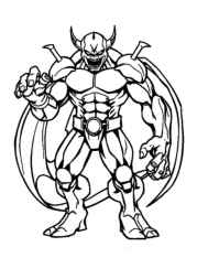 Mutants Coloring Book 392886EA (12 Coloring Pages)