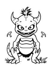 Mutants Coloring Book A1B96243 (12 Coloring Pages)