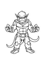 Mutants Coloring Book A1B96243 (12 Coloring Pages)