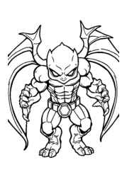 Mutants Coloring Book A1B96243 (12 Coloring Pages)