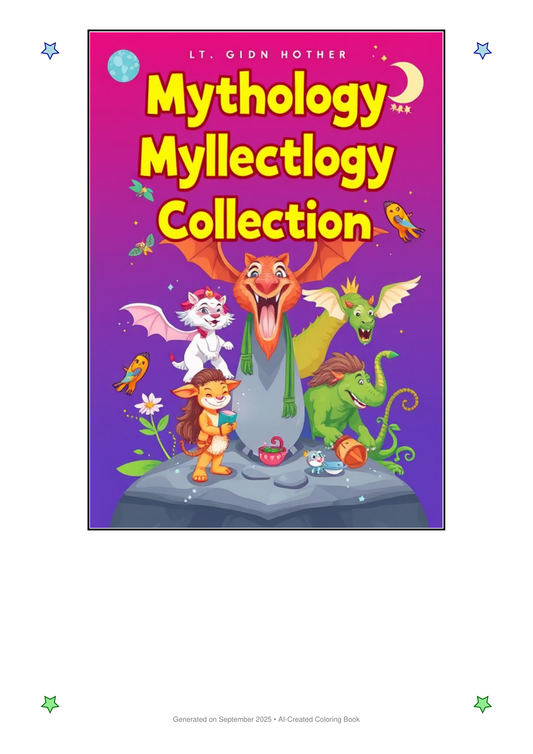 Mythology Coloring Book 76D430CC (12 Coloring Pages)