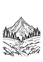 Natural Landscapes Coloring Book 736F262D (12 Coloring Pages)