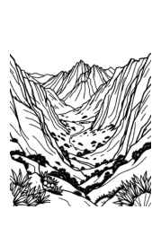 Natural Landscapes Coloring Book 736F262D (12 Coloring Pages)