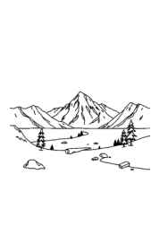 Natural Landscapes Coloring Book 736F262D (12 Coloring Pages)
