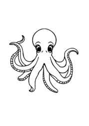 Ocean Animals Coloring Book 141DBAD2 (12 Coloring Pages)