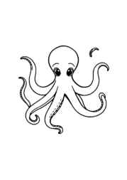 Ocean Animals Coloring Book 2830A077 (12 Coloring Pages)