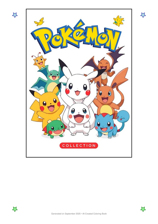 Pokemon Coloring Book 01834FAC (12 Coloring Pages)