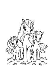 Pony Gaia Coloring Book 0CDDA3A2 (12 Coloring Pages)