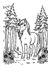 Pony Gaia Coloring Book BBE7A1CE (12 Coloring Pages)