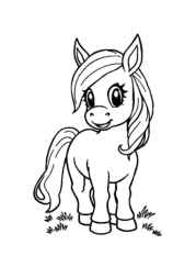 Pony Gaia Coloring Book BBE7A1CE (12 Coloring Pages)