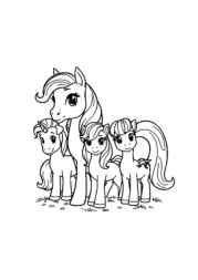 Pony Gaia Coloring Book BBE7A1CE (12 Coloring Pages)