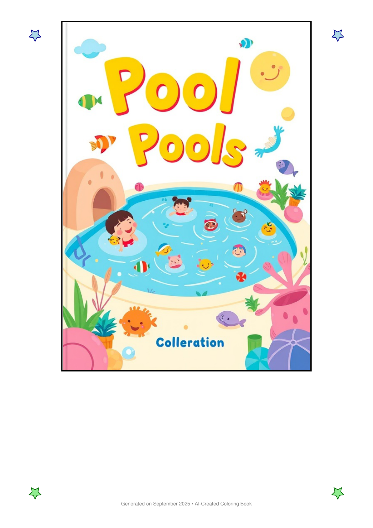 Pools Coloring Book 807F8427 (12 Coloring Pages)