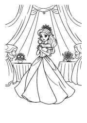 Princess Flora Coloring Book A2357B18 (12 Coloring Pages)