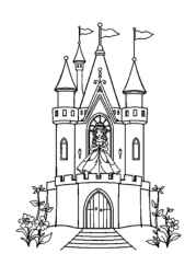 Princess Flora Coloring Book A2357B18 (12 Coloring Pages)