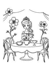 Princess Flora Coloring Book A2357B18 (12 Coloring Pages)