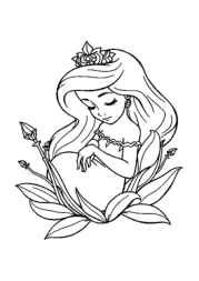 Princess Flora Coloring Book A2357B18 (12 Coloring Pages)