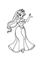 Princess Flora Coloring Book A2357B18 (12 Coloring Pages)