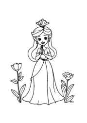 Princess Flora Coloring Book A2357B18 (12 Coloring Pages)