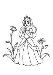 Princess Lily Coloring Book 0E3C234C (12 Coloring Pages)