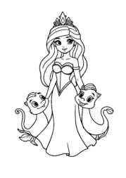 Princess Lily Coloring Book 0E3C234C (12 Coloring Pages)