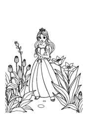 Princess Lily Coloring Book 2141A444 (12 Coloring Pages)