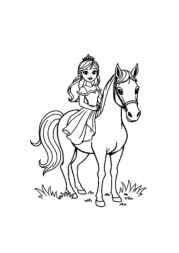 Princess Lily Coloring Book 2141A444 (12 Coloring Pages)