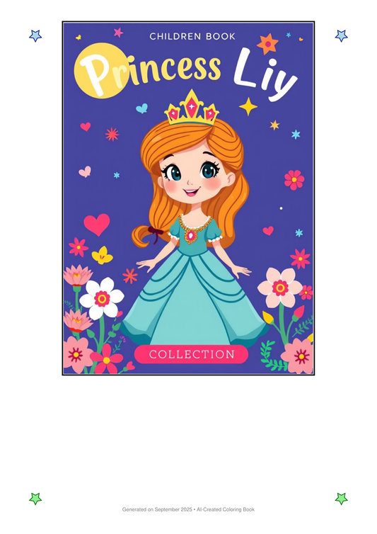 Princess Lily Coloring Book 3937ACAB (12 Coloring Pages)