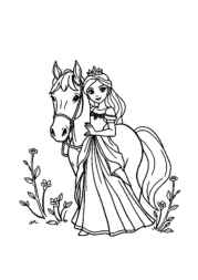 Princess Lily Coloring Book 3937ACAB (12 Coloring Pages)