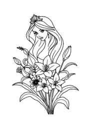 Princess Lily Coloring Book 3937ACAB (12 Coloring Pages)