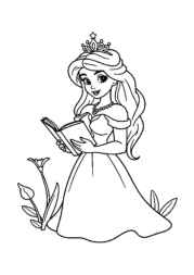 Princess Lily Coloring Book 3937ACAB (12 Coloring Pages)