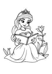 Princess Lily Coloring Book 3DFF2A8D (12 Coloring Pages)