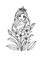 Princess Lily Coloring Book 3DFF2A8D (12 Coloring Pages)